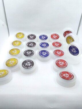 Bundle of Small Containers great for Pandemic & similar Board Games pieces 2.4"